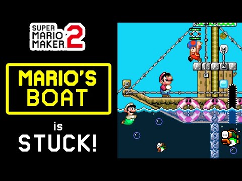 Mario's Boat is Stuck ― [Awesome Uno Mas Puzzle Idea] ― Super Mario Maker 2