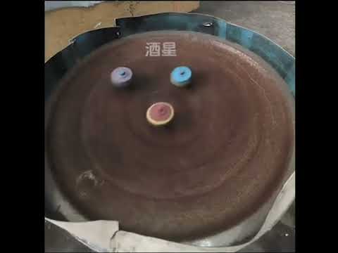 Extreme Beyblade battle with industrial equipment