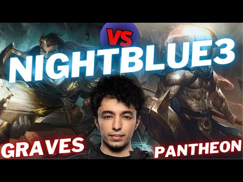 NIGHTBLUE3 | GRAVES VS PANTHEON | JNG GAMEPLAY | Patch 15.1 / Season 15 | #LeagueofLegends