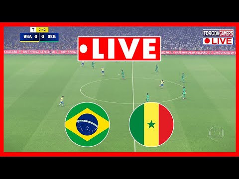 🔴 Brasil x Senegal AO VIVO | Amistoso Internacional 2025 | Assista agora [PES 2021]