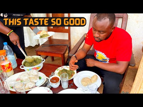 Cameroon Food - I Cooked and Ate KOK-KOK for the first Time in Bertoua, Cameroon.