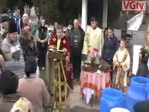 The blessing of the Epiphany water in Slatioara