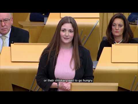 Natalie Don MSP First Minister questions -  support for families during cost of living crisis
