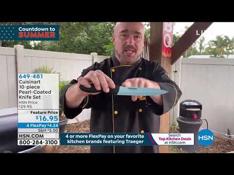 Cuisinart 10piece PearlCoated Knife Set