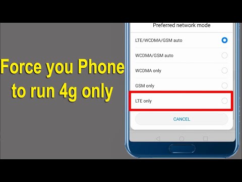 Force Huawei 4G and LTE only | How to Manually switch to 4G LTE on  Huawei  Phone