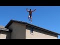I JUMPED OF A ROOF! (DO NOT DO THIS AT HOME)
