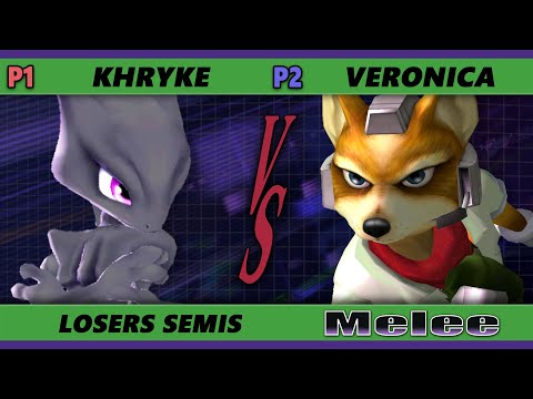 S@X 419 Losers Semis - Khryke (Mewtwo) Vs. Veronica (Fox) Smash Melee SSBM
