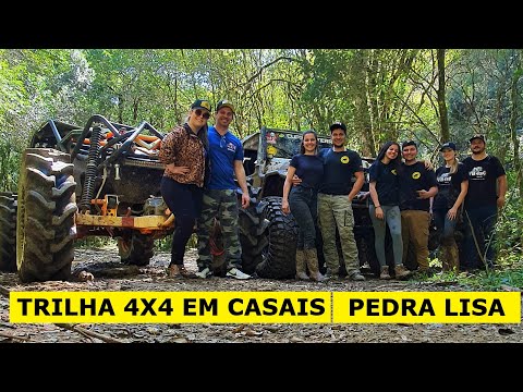Casais na Pedra Lisa, Trilha 4x4 Pesada , Gaiola V8 - F75 -  Toyota Biturbo