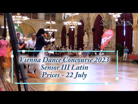 Vienna Dance Concourse 2023 - Senior III Latin WDSF - Results - 22 July 2023
