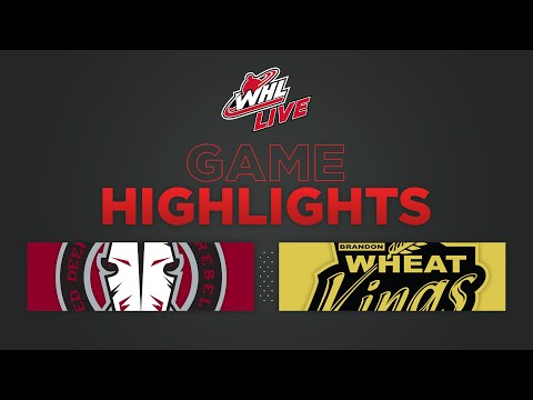 WHL Highlights: Rebels (2) at Wheat Kings (3) SO - November 11, 2022