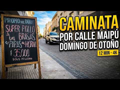 Maipú: El pulso del centro de BUENOS AIRES [Walking Tour 4K]