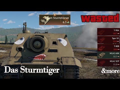 Just Sturmtiger in Top Tier[WarThunder Ground RB] #warthunder #gameplay #sturmtiger #tank