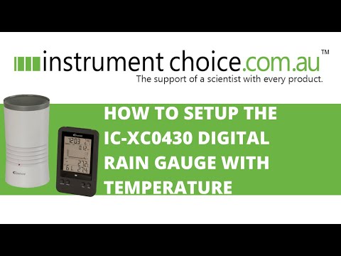 How to Set Up the IC-XC0430 Digital Rain Gauge with Temperature