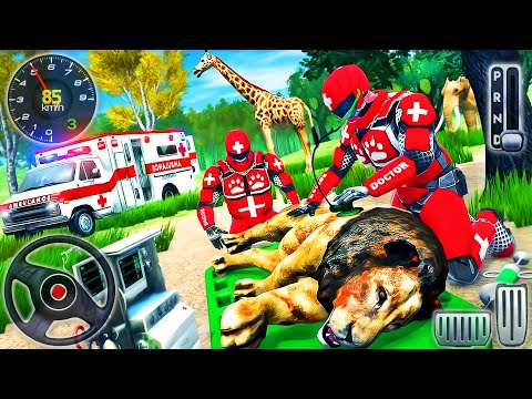 Real Doctor Robot Animal Rescue - Ambulance Driving Emergency Fighter - Android GamePlay