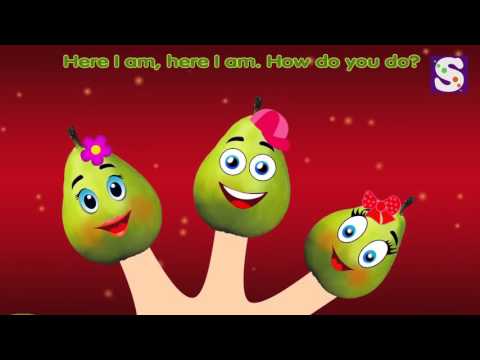 The Finger Family Pears Simple songs & Learning Nursery Rhymes & Songs For Children