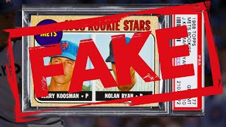 How to Spot a  Fake 1968 Nolan Ryan Rookie Reprint RP