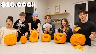 Pumpkin Carving CHALLENGE for $10,000!!