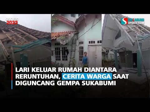 Lari Keluar Rumah Diantara Reruntuhan, Cerita Warga saat Diguncang Gempa Sukabumi