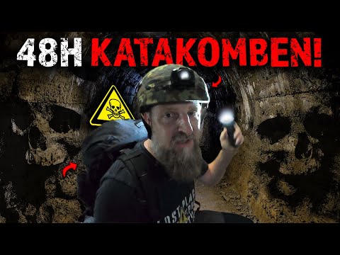 48H ÜBERLEBEN in den PARISER KATAKOMBEN! 😳 MEINE AUSRÜSTUNG FÜR DAS VERRÜCKTE ABENTEUER #katakomben