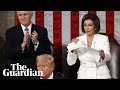 Nancy Pelosi rips up State of the Union speech after Donald Trump snubs handshake