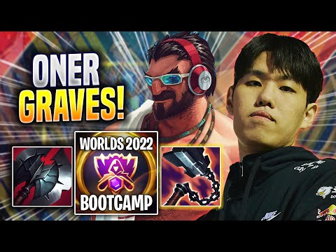 ONER DESTROYING WITH GRAVES! - T1 Oner Plays Graves JUNGLE vs Zed! | Bootcamp 2022