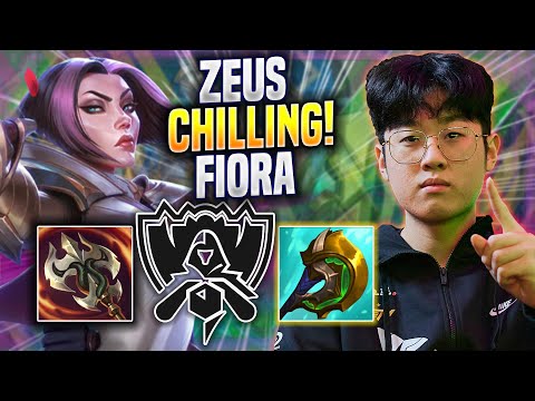 ZEUS CHILLING WITH FIORA! - T1 Zeus Plays Fiora TOP vs Jayce! | Bootcamp 2022