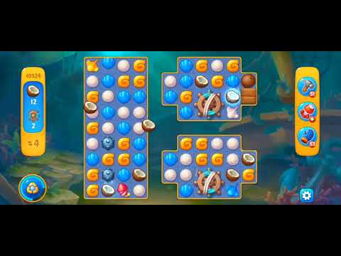 Fishdom Easy Level 10324 (with ingame lightning booster) @choraelmin