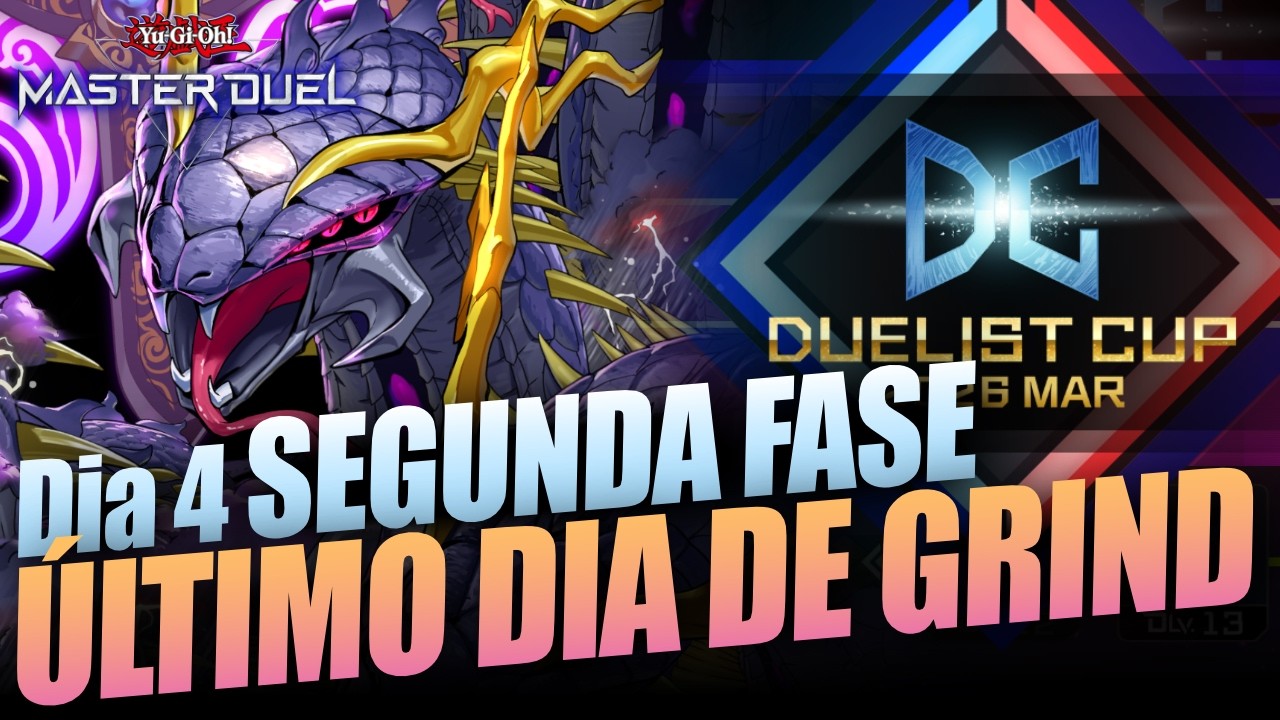 🔴VOU ATÉ O FINAL!!! Subindo SEGUNDA FASE DUELIST CUP! Dia 4┃Yu-Gi-Oh! Master Duel