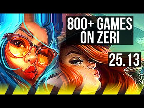 ZERI & Lulu vs MISS FORTUNE & Rell (ADC) | 800+ games | EUW Grandmaster | 25.13