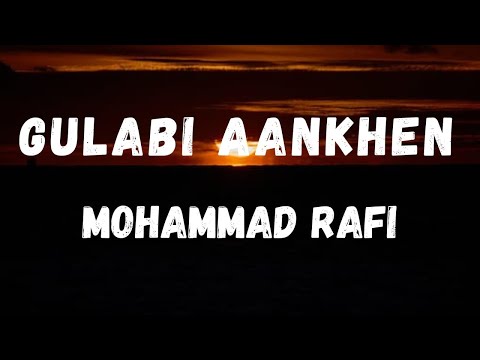 Gulaabi Aankhen cover