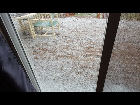 Hail storm in Rapid City, South Dakota