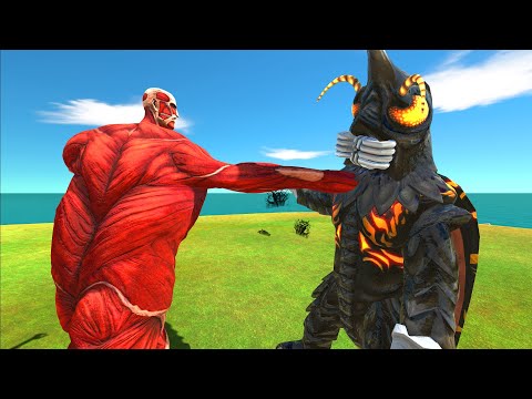 Colossal Titan VS Megalon - Animal Revolt Battle Simulator