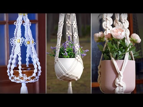 DIY Macrame Plant Hanger Easy NEW Diamond Design