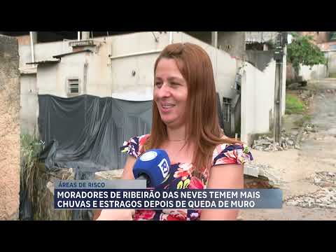 Moradores de Ribeirão das Neves (MG) enfrentam estragos após chuvas intensas