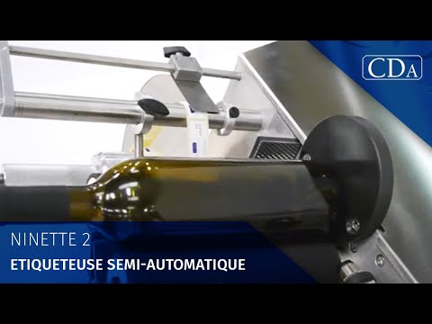 Étiqueteuse semi automatique, capacité de production : 800 bouteilles/heure - Ninette 2 - CDA_1