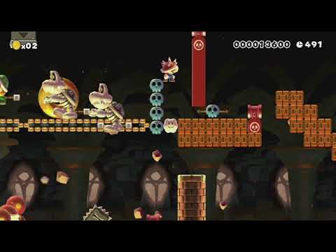 動きが速すぎる全自動マリオ2　AUTO by サブ　りょんりょん - Super Mario Maker - No Commentary 1bn