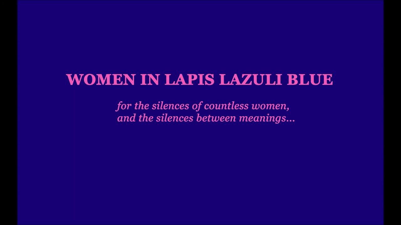 Women in Lapis Lazuli blue