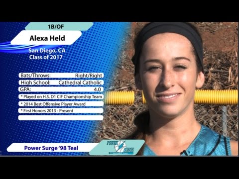 #23 Alexa Held 1B/OF - San Diego, CA - Class of 2017