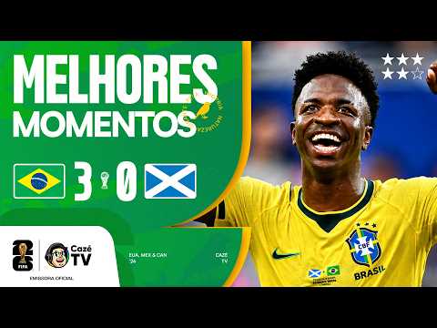 MELHORES MOMENTOS: BRASIL 3 X 0 ESCÓCIA | COPA DO MUNDO FIFA™ 2026 | 3ª RODADA | FASE DE GRUPOS