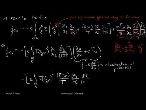 Thermoelectric Effects 3: Thermoelectric Transport Coefficients