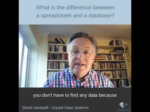 What is the difference between a spreadsheet and a database?