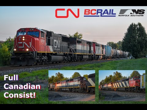 Full Canadian Set on 64H, SD70M leader on 196, HOT Molten Sulpher on 099, and more in Ossian