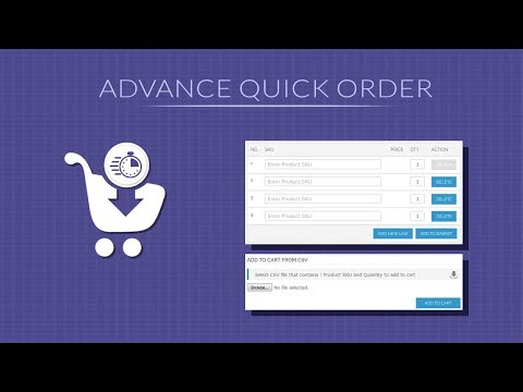 Magento Bulk Order Via SKU | Advance Quick Order By CSV - SetuBridge