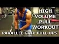 High Volume Pull Workout - Parallel Grip Pull Ups