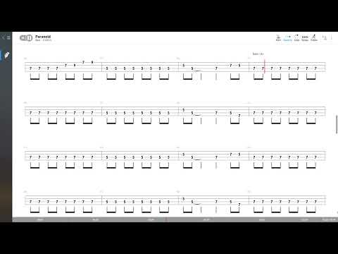 Black Sabbath - Paranoid (BASS TAB PLAY ALONG)