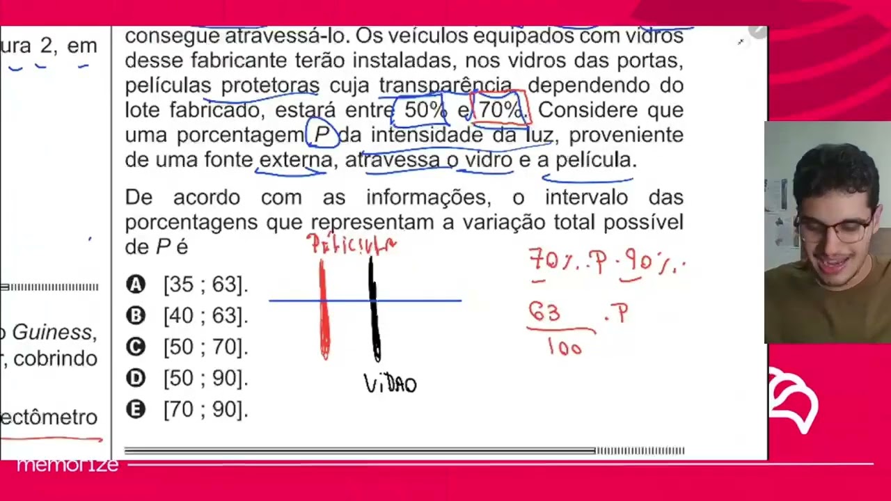 Resolução em Vídeo — Questão 175 ENEM 2014