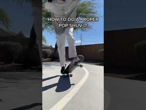 HOW TO DO A PROPER POP SHUV IT OR POP SHOVE IT