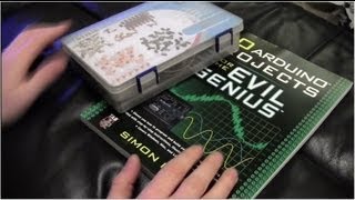 Geeky Birthday Pressies Unwrapping, (Arduino Uno Kit, Evil Genius Book) :o)