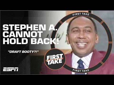 DRAFT BOOTY?! Stephen A. CANNOT STOP LAUGHING at Mad Dog’s statement 😆 | First Take