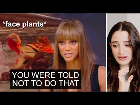 Model Face Plants & Gets Eliminated After Photoshoot